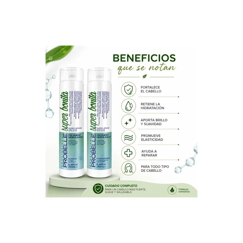 Kit Shampoo + Acondicionador Colágeno Hidrolisado 500ml
