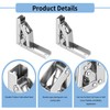 Pack of 4 Folding Hinges with Lock, Table Legs Foldable,