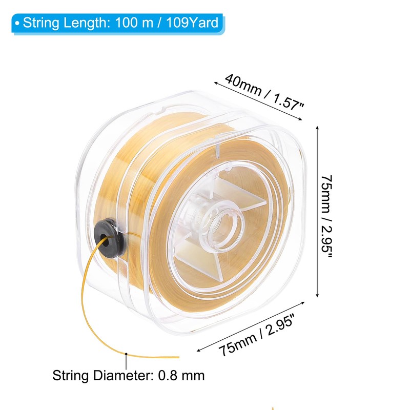 PATIKIL 0.8mm Flat Stretch Bracelet String with Organizing Boxes 100