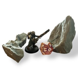 NorthFen 8 Pack Terrain Bundle for Tabletop, Warhammer 40K, Wargames, RPG, Dungeons and Dragons, Fantasy, 28mm Miniatures, Paintable