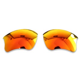 Polarlens Polarised Replacement Lenses for Oakley Flak Jacket XLJ - Compatible with Oakley Flak Jacket XLJ Sunglasses (Fire Red)