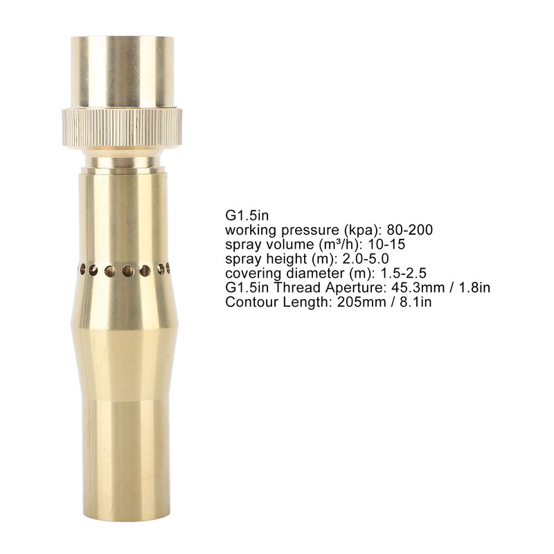 Fountain Nozzle Brass Fountain Sprinkler Head Column Waterscape Sprinkler Head