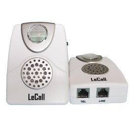 LeCall 2packs Telephone Ringer Amplifier/External Phone Ringer/Phone Ring Enhancer for Landlines, Loud Ringer with Flash Light, TA002