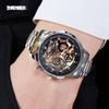 Mens Watches, Upgraded Gear Design Mens Skeleton Watch Chronograph Luxury