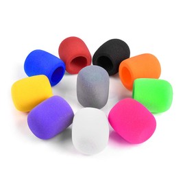 Dylan-EU Microphone Windscreen Large Microphone Windscreen Universal Foam Microphone Lid for KTV Conference Room and Stage Performances 10 Colours