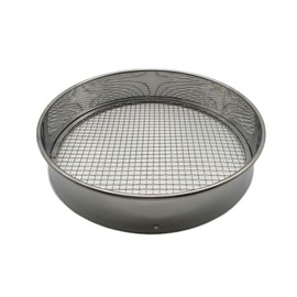 Soil Sifter Set with 3 Sieve Meshes for Rock and Sand - Stainless Steel
