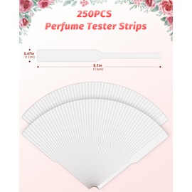 250/500/1000/2500 Pieces Perfume Tester Strips, Disposable Fragrance Test Strips, Pure White and Strong Absorbent, Fragrance Blotter Strips, Scent Strips, for Fragrances Essential Oils Spice