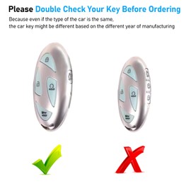 Yumzeco Compatible with Hyundai Key Fob Cover, Key Case Shell for 2023 2024 Ioniq 6 Grandeur GN7 KONA Elanrtra Santa Fe Sonata, Metal Shell Carbon Fiber Pattern Silicone Full Protection (5 Button)