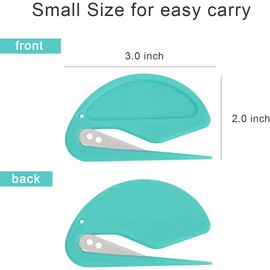 Pack of 10 Letter Openers, Envelope Cutter, Plastic Cutter, Durable Plastic Material, Compact and Portable Letter Opener, for Envelopes, Packages, Paper Cutting