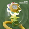 Seven Color Sunflower Shake Head Soap baby Bubbles Swing Light