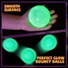 Mega-L Glow in the Dark Balls, 8 Pcs Multicolor Glow