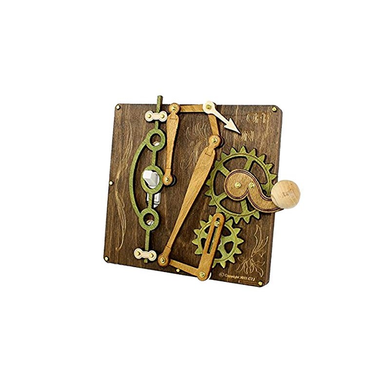 Green Tree Jewelry Single Lever Brown Wood Light Switch Plate