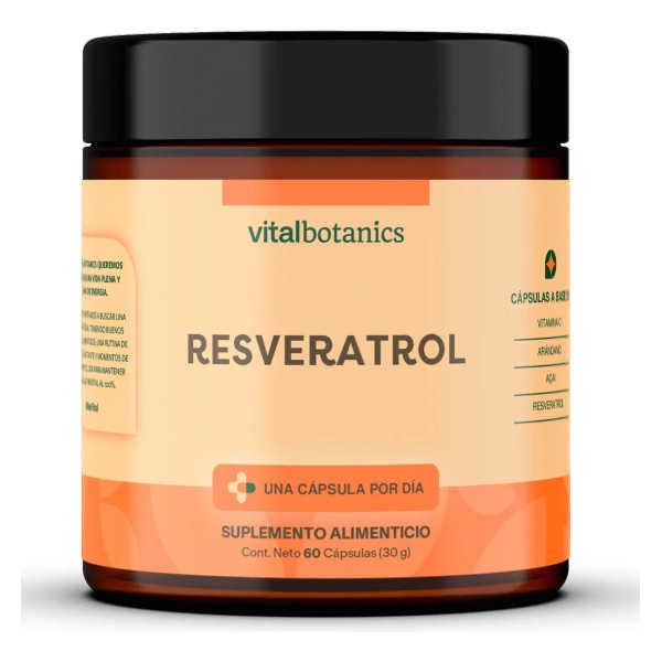 🍇💜 VitalBotanics Resveratrol + Açaí + Vitamina C | Antioxidante