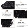 Body Wave Clip In Hair Extensions For Black Women 8Pcs