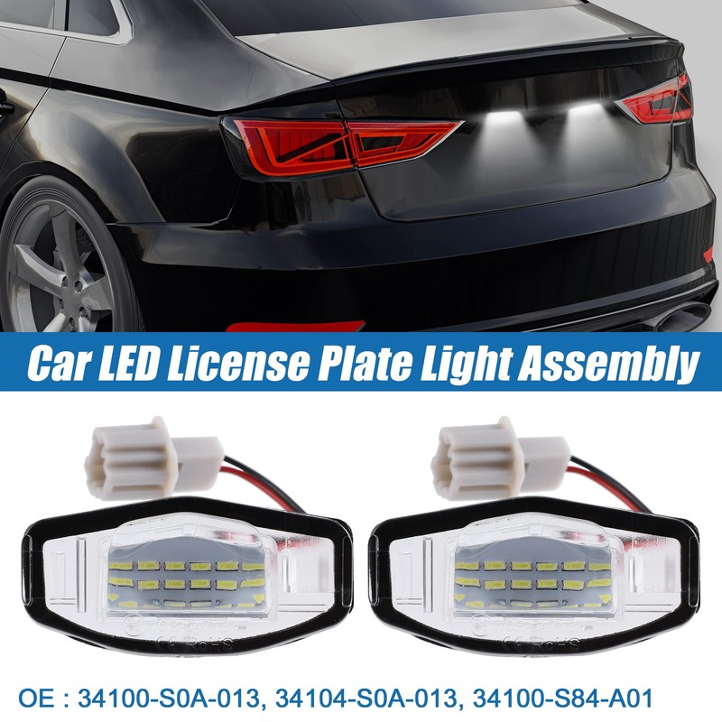 A ABSOPRO Car 6000K White LED License Plate Light Assembly