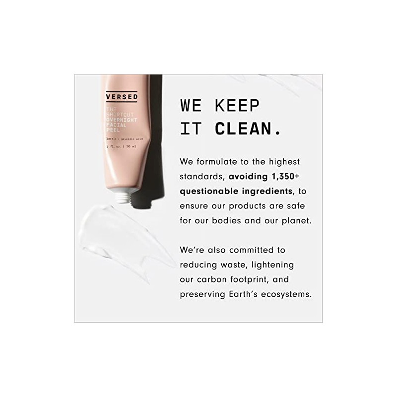 Versed The Shortcut Overnight Facial Peel Mini - 5 fl