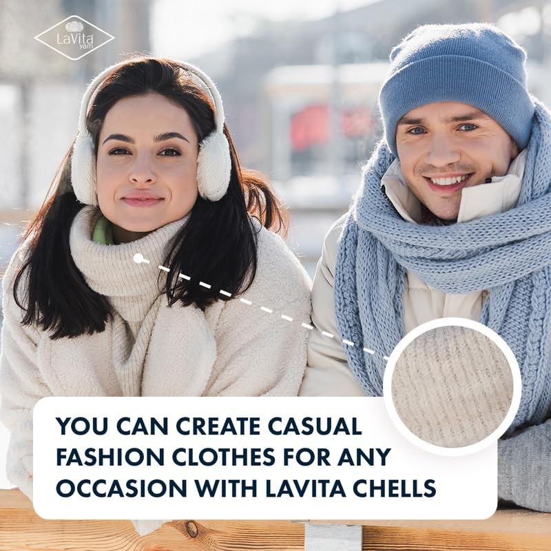 Lavita Chells Soft Acrylic Yarn Bundle - 3 Pack of