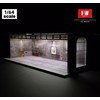 NUEIOVRW 1/64 Diorama European Garage Model, Three-Colour Illuminated Parking Model