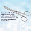 A2Z-MY02 Mayo Dissecting Scissors 5.5" (14cm), Curved, Stainless Steel