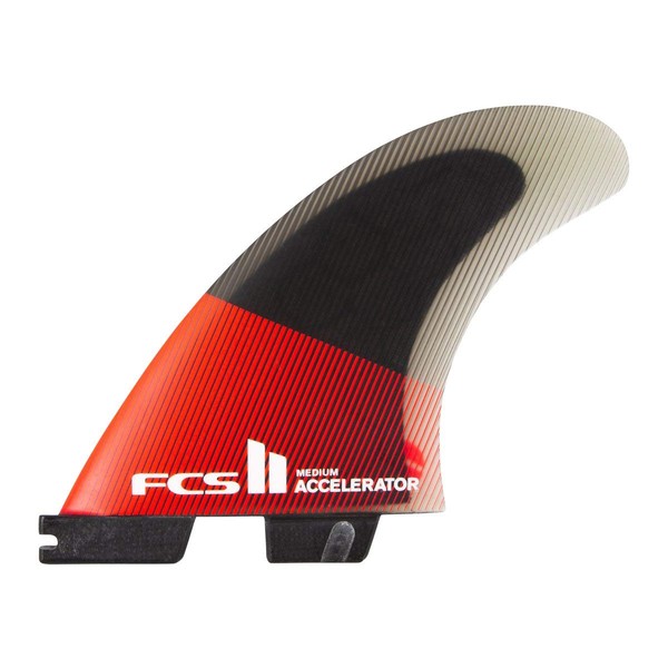 FCS II Accelerator Performance Core Tri Fin Set - Red/Black - S