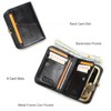 Contacts Womens RFID Blocking Wallet Kiss Lock Slim Coin Purse,Genuine