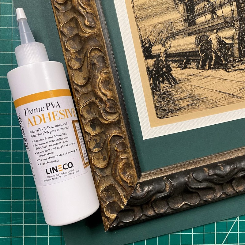 LINECO PVA Adhesive, Picture Frame Glue, Adhere Wood or MDF,