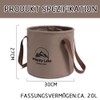 Folding Bucket Outdoor, Foldable Bucket Camping, Foldable Bucket 20 L,
