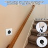 2 Pcs Cable Entry Cover, Cable Wall Cover, Cable Pass