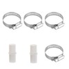 MAREKINEKO 2 SET Universal Washing Machine Drain Hose Extension, Clamp