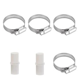 MAREKINEKO 2 SET Universal Washing Machine Drain Hose Extension, Clamp for Corrugated Plastic Hose