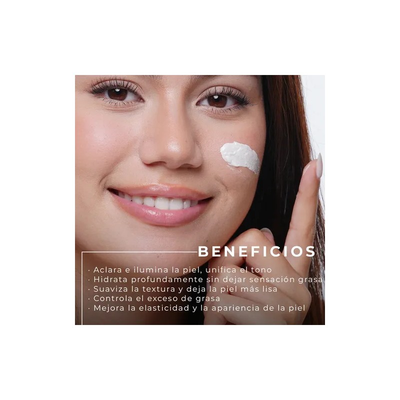 Crema Facial Aclarante Mc Life Con Extracto De Arroz 50g