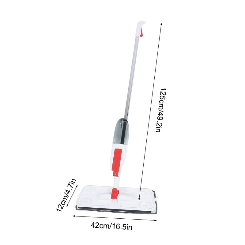 Spray Mop for Floor Cleaning Rotatable PP PET Stainless Steel