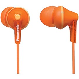 Panasonic RP-HJE125E Wired Earphones - Wired, Orange (RP-HJE125-D)