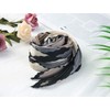 Allegra K Women's Pleated Scarf, Neckerchief, Checkered Pattern, Rhombus Shape,