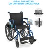 JOYTUTUS Wheelchair Cup Holder 2 Pack, 2-in-1 Walker Cup Holder