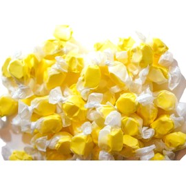 Banana Salt Water Taffy - 24 oz of Individually Wrapped Summer Tropical Candy Treat Softy and Chewy