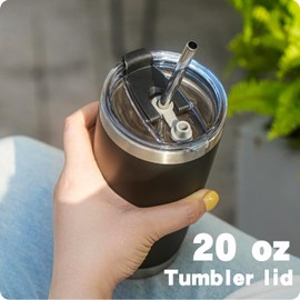 Soledea 20 oz Replacement Lids for Yeti Tumblers, 2PACK Tumbler Lids 20 oz Spill Proof Lids for YETI 20 oz Tumbler and SUNWILL,BJPKPK,WETOWETO,CIVAGO,DOMICARE,MEZMUT or Other 20 oz Tumbler