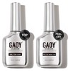GAOY Gel Top Coat and Peel Off Base Coat Set,