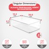Amtido Drawer Organiser Tray Set - Clear Plastic Containers for