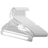 1InTheHome Standard Plastic Hangers, Everyday Tubular Clothes Hangers, Hanger (30