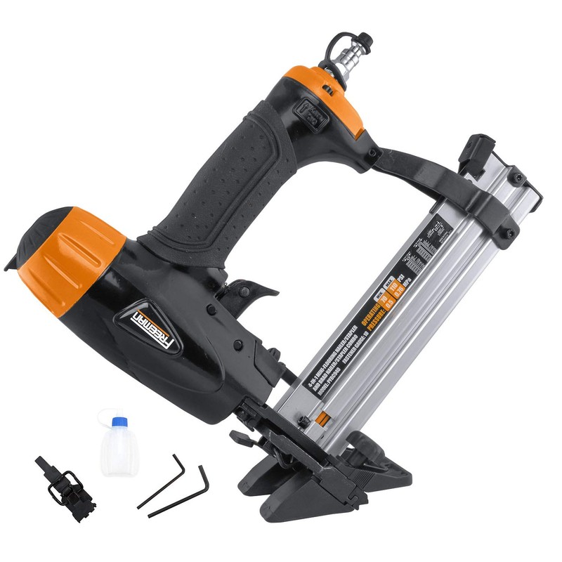 Freeman 4-in-1 Pneumatic 18-Gauge Mini Flooring Nailer, Brad Nailer, Narrow