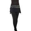 PUREWONDER Cacheur sk22 Women's Lace Wrap Skirt Kidney Warmer, Black