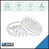 Spiked Caster Cups 4 pack 56mm Round Clear Furniture with