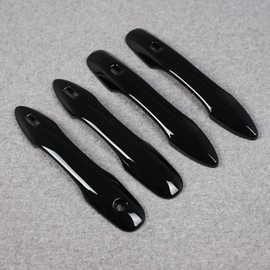 RUIQ Toyota New Sienta Series 10 Exterior, Outer Door Steering Wheel Cover, Knob, Full Cover Type, Designed for Toyota Sienta (Piano Black)