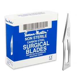 Swann-Morton 0191 Carbon Steel Surgical Scalpel Blade Non Sterile #11P (Pack of 100)