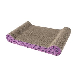 Fancy Pets Rascador de Lujo para Gato con Catnip, Cartón Corrugado No Tóxico, Tamaño Chico 41 cm