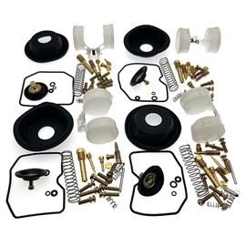 4-Pack Carburetor Repair Kits Rebuild Kit Diaphragm Replacement for Kawasaki Voyager XII ZG1200 1986-2003