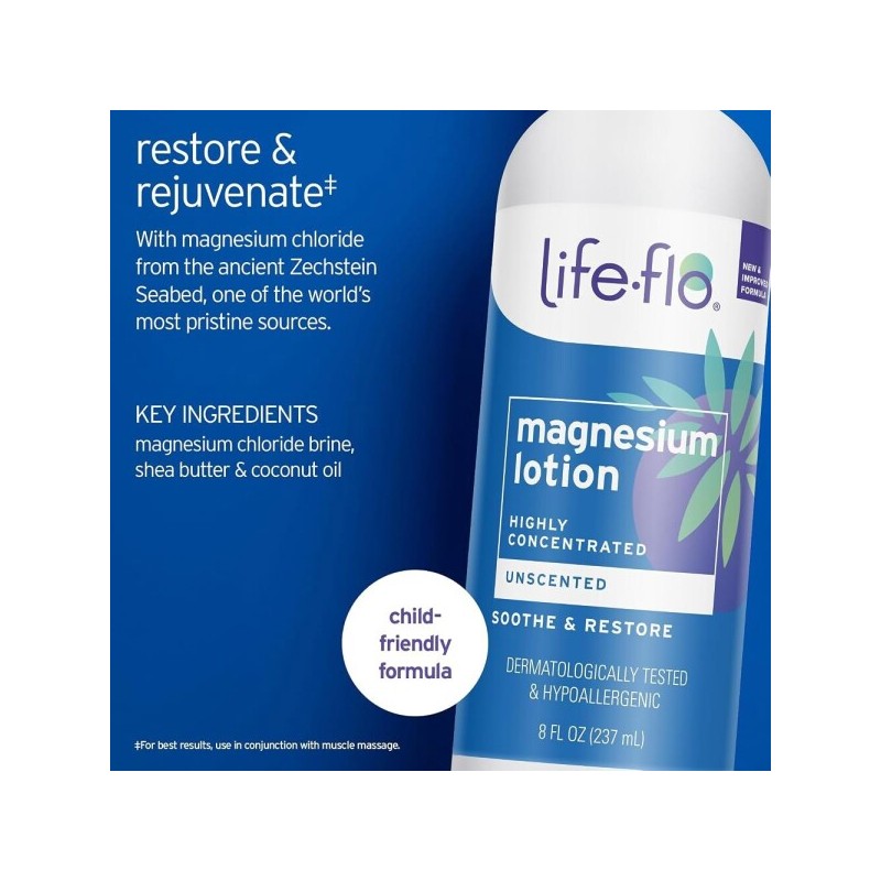 Unscented/Magnesium/Lotion/-/For/Highly Concentrated