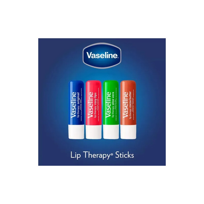 Bálsamo Labial Vaseline Original en Barra para Labios Secos
