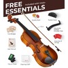Vangoa Violin 4/4 Full Size Set Fiddle, Handcrafted Starter Acoustic
